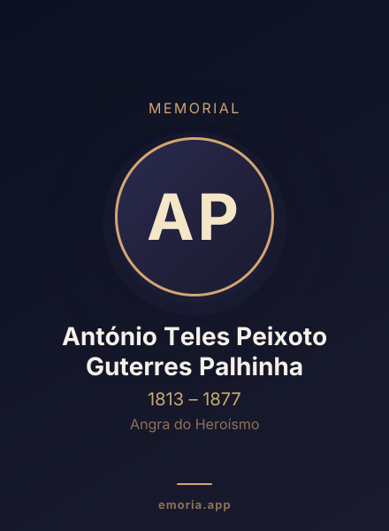 Memorial portrait of António Teles Peixoto Guterres Palhinha