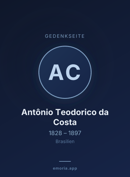 Gedenkportrait von Antônio Teodorico da Costa