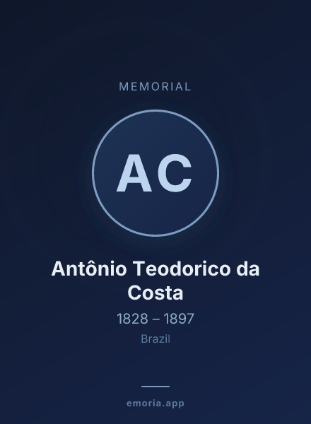 Memorial portrait of Antônio Teodorico da Costa