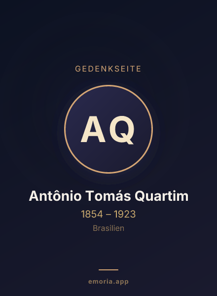 Gedenkportrait von Antônio Tomás Quartim