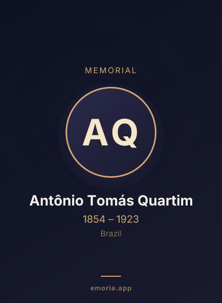 Memorial portrait of Antônio Tomás Quartim