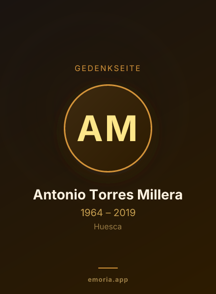 Gedenkportrait von Antonio Torres Millera