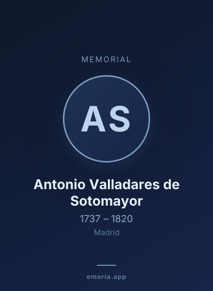 Memorial portrait of Antonio Valladares de Sotomayor