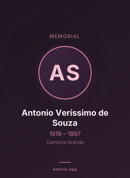 Memorial portrait of Antonio Veríssimo de Souza