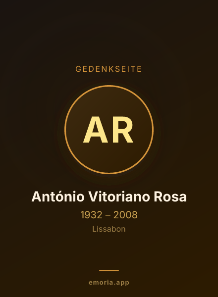 Gedenkportrait von António Vitoriano Rosa