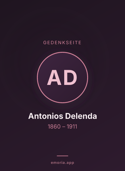Gedenkportrait von Antonios Delenda