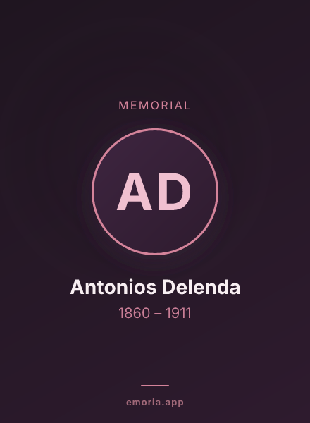 Memorial portrait of Antonios Delenda