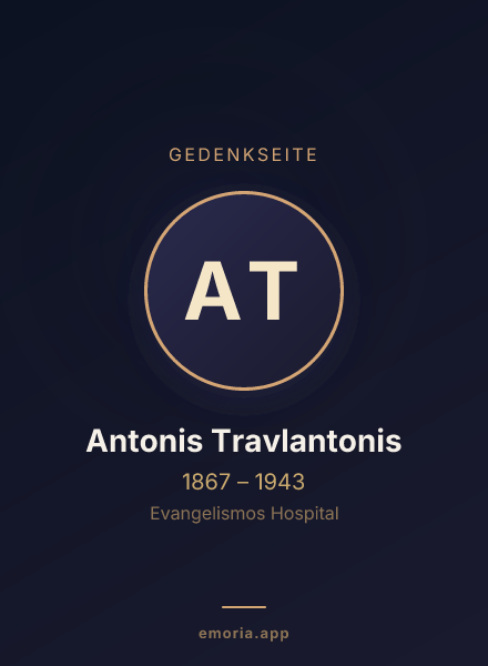 Gedenkportrait von Antonis Travlantonis