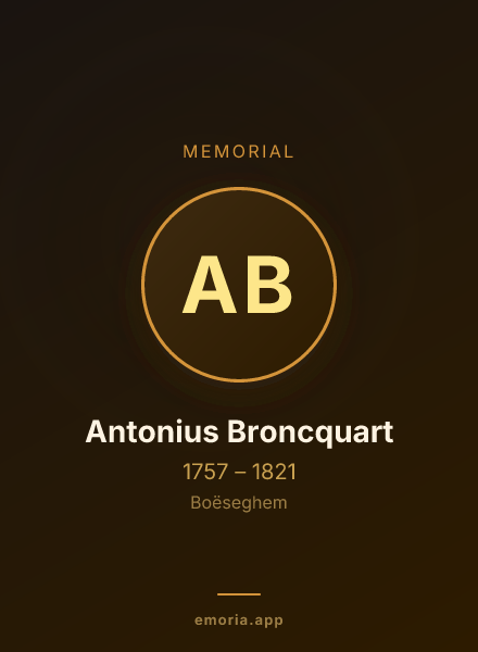 Memorial portrait of Antonius Broncquart