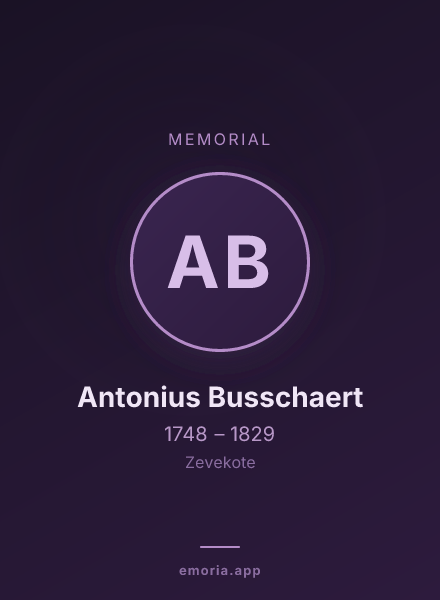 Memorial portrait of Antonius Busschaert