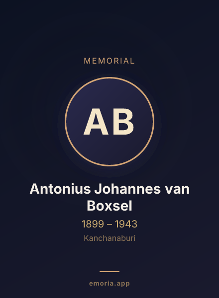 Memorial portrait of Antonius Johannes van Boxsel