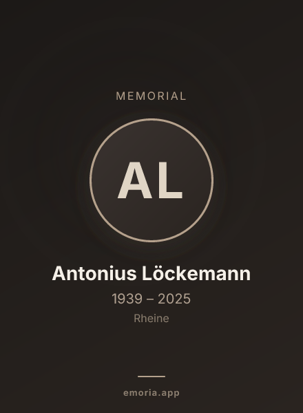 Memorial portrait of Antonius Löckemann