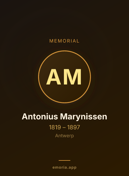 Memorial portrait of Antonius Marynissen