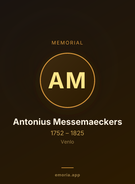 Memorial portrait of Antonius Messemaeckers
