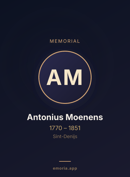Memorial portrait of Antonius Moenens