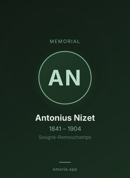 Memorial portrait of Antonius Nizet