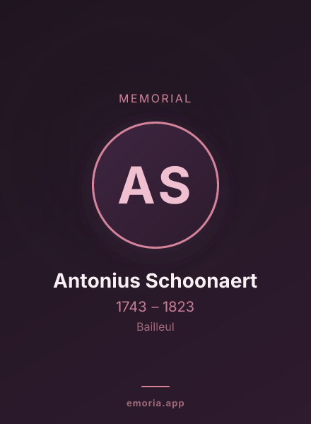 Memorial portrait of Antonius Schoonaert