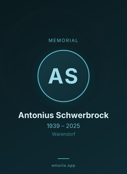 Memorial portrait of Antonius Schwerbrock