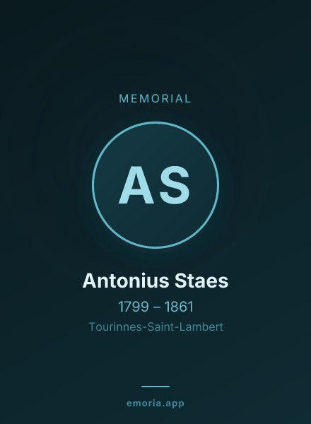Memorial portrait of Antonius Staes