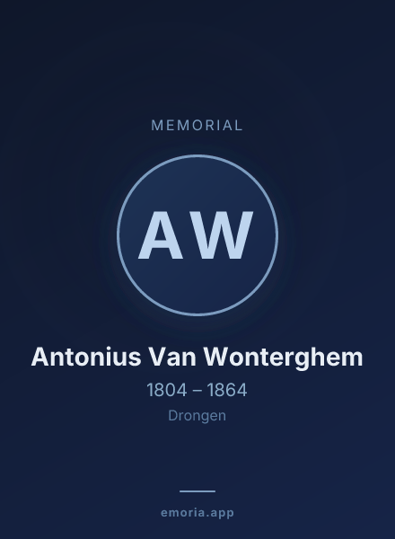 Memorial portrait of Antonius Van Wonterghem