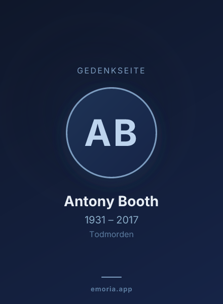 Gedenkportrait von Antony Booth