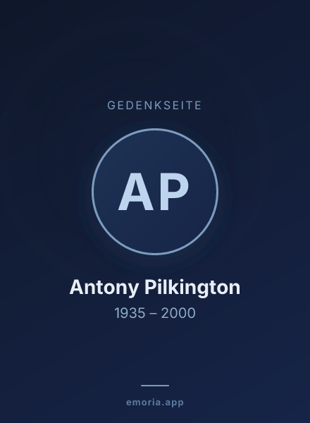 Gedenkportrait von Antony Pilkington