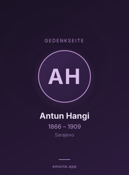 Gedenkportrait von Antun Hangi