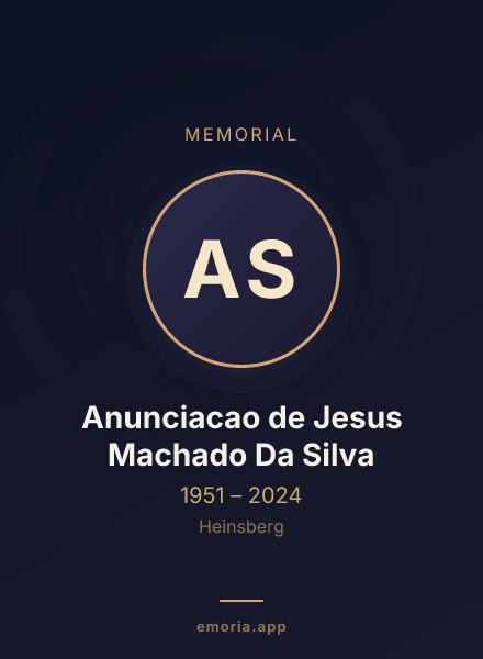 Memorial portrait of Anunciacao de Jesus Machado Da Silva
