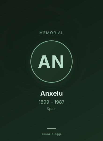 Memorial portrait of Anxelu