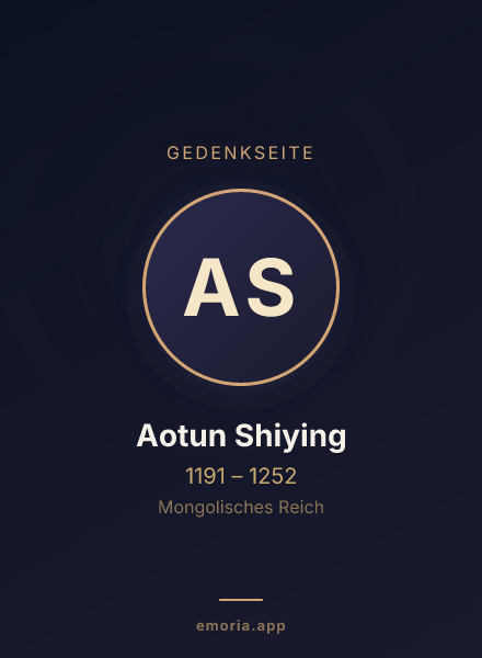 Gedenkportrait von Aotun Shiying