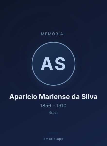Memorial portrait of Aparício Mariense da Silva