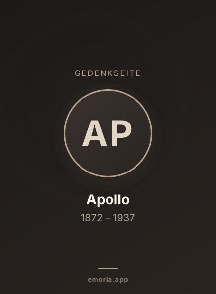 Gedenkportrait von Apollo