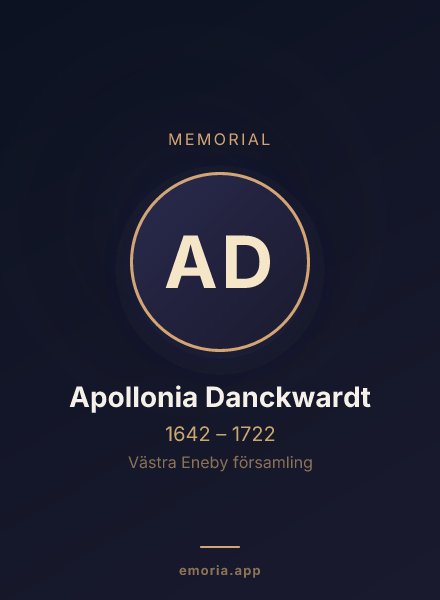 Memorial portrait of Apollonia Danckwardt