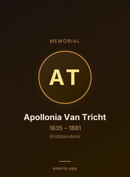 Memorial portrait of Apollonia Van Tricht