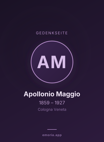 Gedenkportrait von Apollonio Maggio