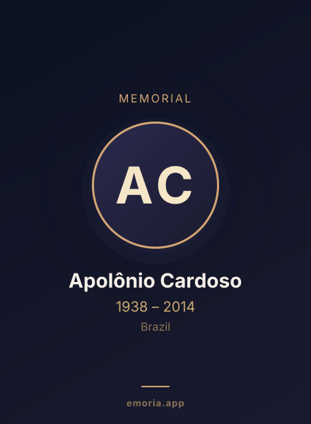 Memorial portrait of Apolônio Cardoso
