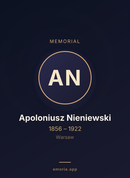 Memorial portrait of Apoloniusz Nieniewski