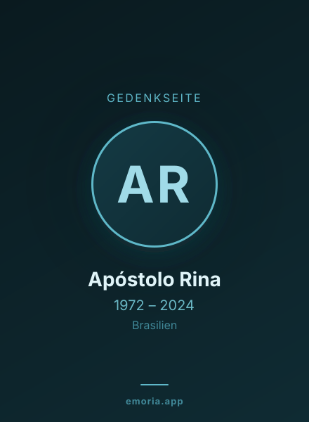 Gedenkportrait von Apóstolo Rina