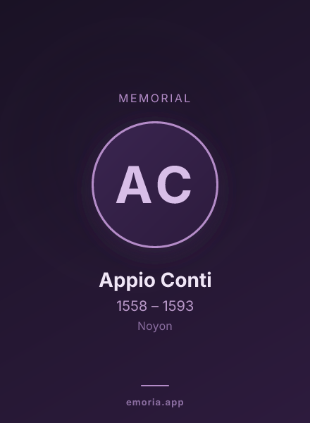 Memorial portrait of Appio Conti