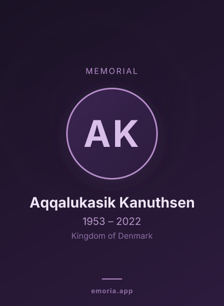 Memorial portrait of Aqqalukasik Kanuthsen