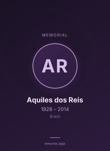 Memorial portrait of Aquiles dos Reis