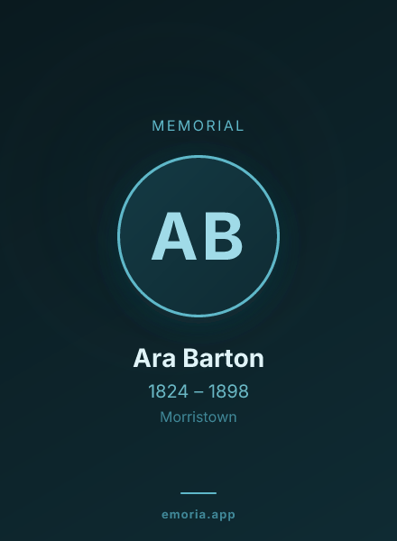 Memorial portrait of Ara Barton