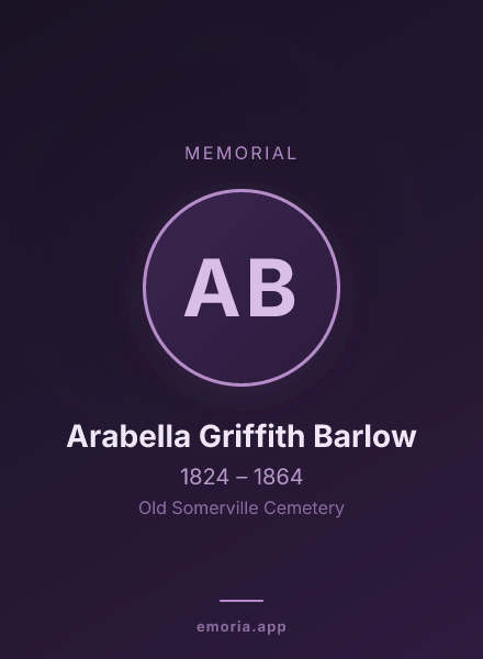 Memorial portrait of Arabella Griffith Barlow