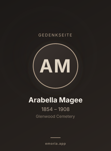 Gedenkportrait von Arabella Magee