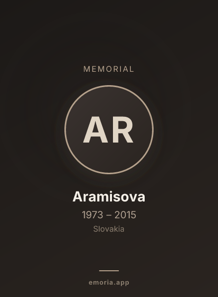 Memorial portrait of Aramisova