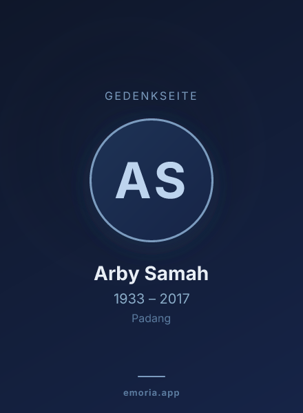 Gedenkportrait von Arby Samah