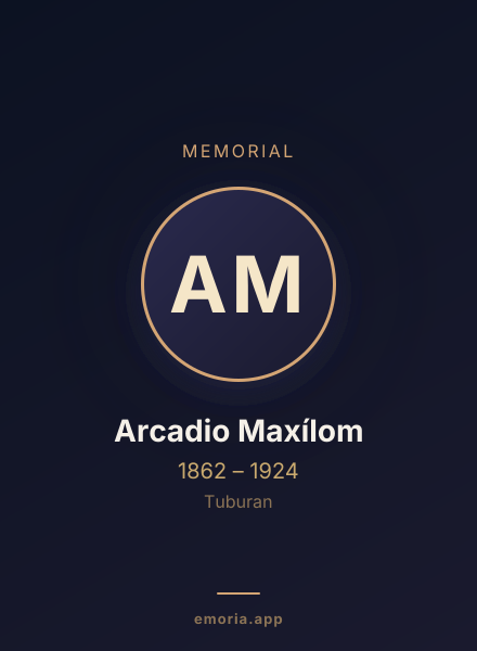 Memorial portrait of Arcadio Maxílom