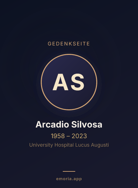 Gedenkportrait von Arcadio Silvosa