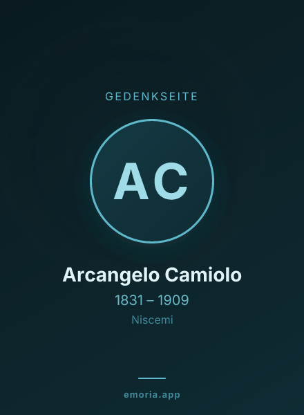 Gedenkportrait von Arcangelo Camiolo