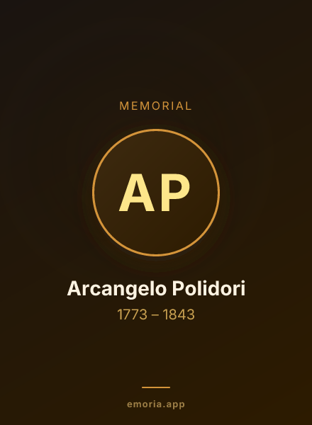 Memorial portrait of Arcangelo Polidori